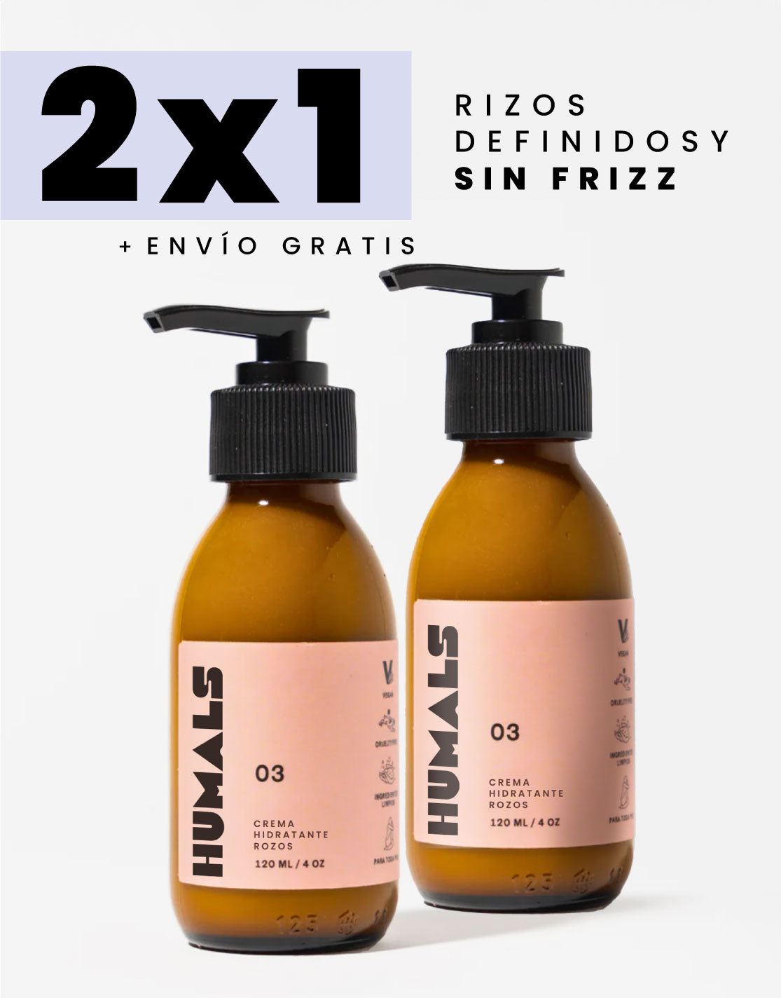 Riglow - Crema para peinar Rizos definidos - PROMO 2 x 1